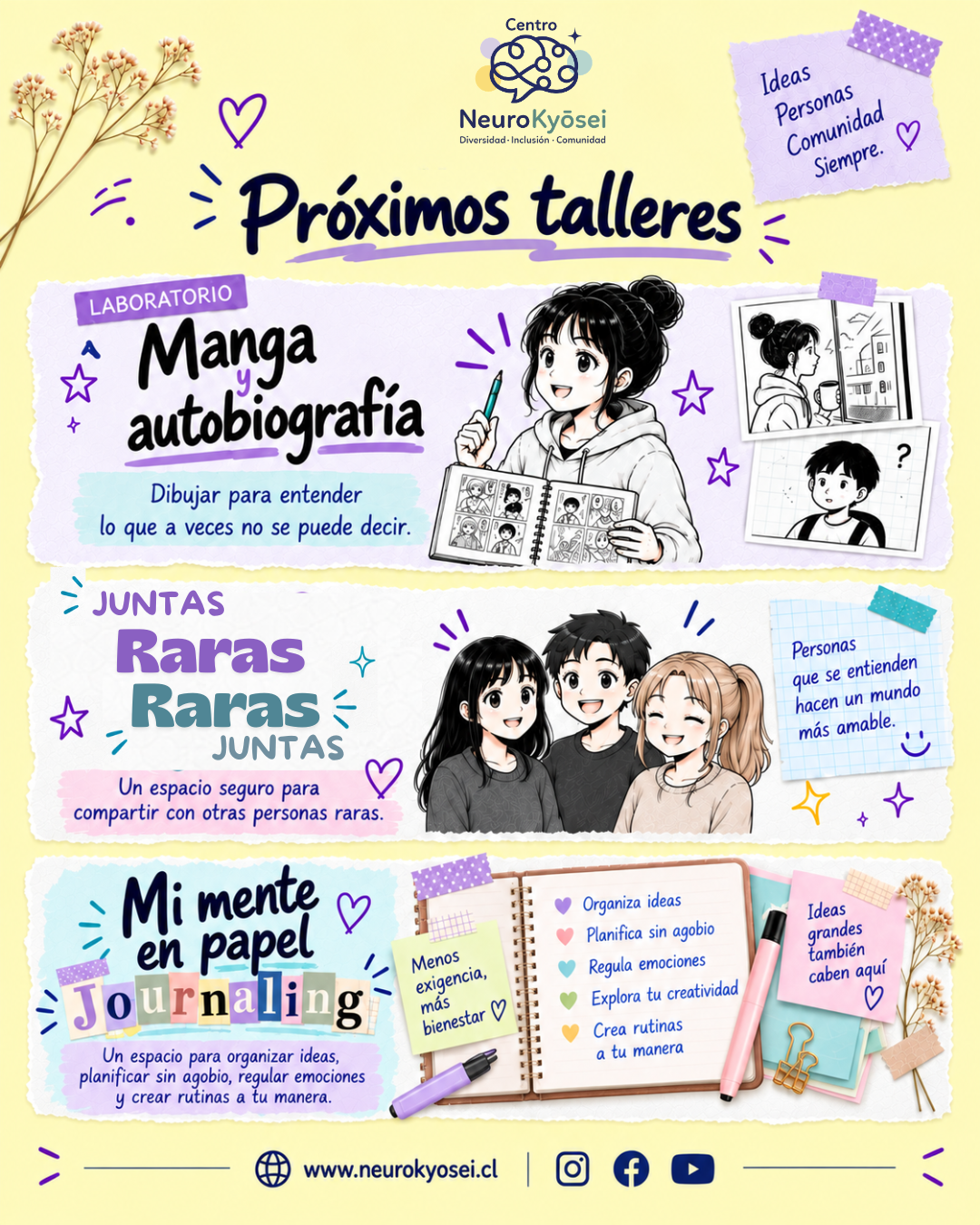 Webinar gratuito Taller Manga y Autobiografía - Centro NeuroKyōsei